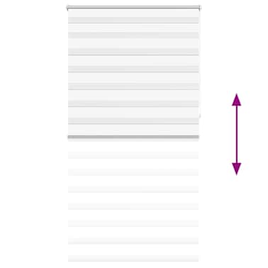 Estore de rolo 120 x 230 cm, linhas de zebra / Branco[6/6]