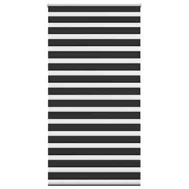 Estore de rolo 120 x 230 cm, linhas de zebra / Preto[2/6]