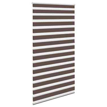 Estore de rolo 120 x 230 cm, linhas de zebra / Café[3/6]