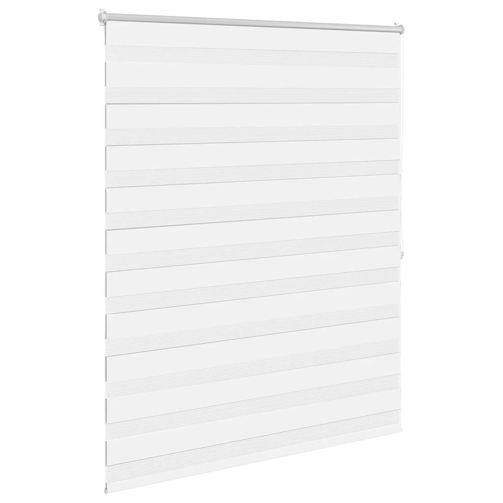 vidaXL Jaluzea tip zebra, 140 x 175 cm, alb