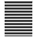 Estore de rolo 140 x 175 cm, linhas de zebra / Preto