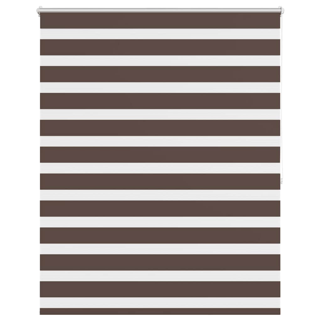 vidaXL Roleta den a noc / Zebra / Twinroll 140x175 cm kávová