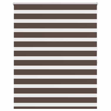 Estore de rolo 140 x 175 cm, linhas de zebra / Café[2/6]