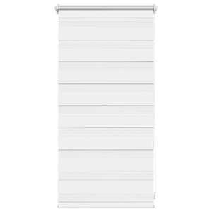 vidaXL Sebraruloo 40,9 x 100 cm kangast, laius 36,7 cm, valge