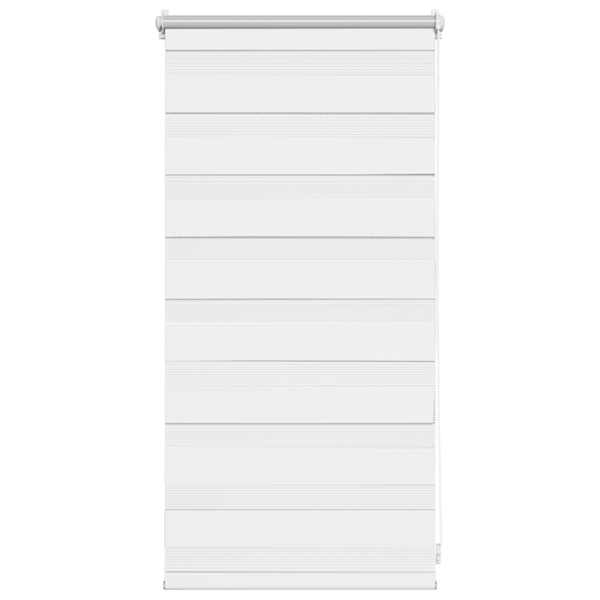 vidaXL Sebraruloo 40,9 x 100 cm kangast, laius 36,7 cm, valge