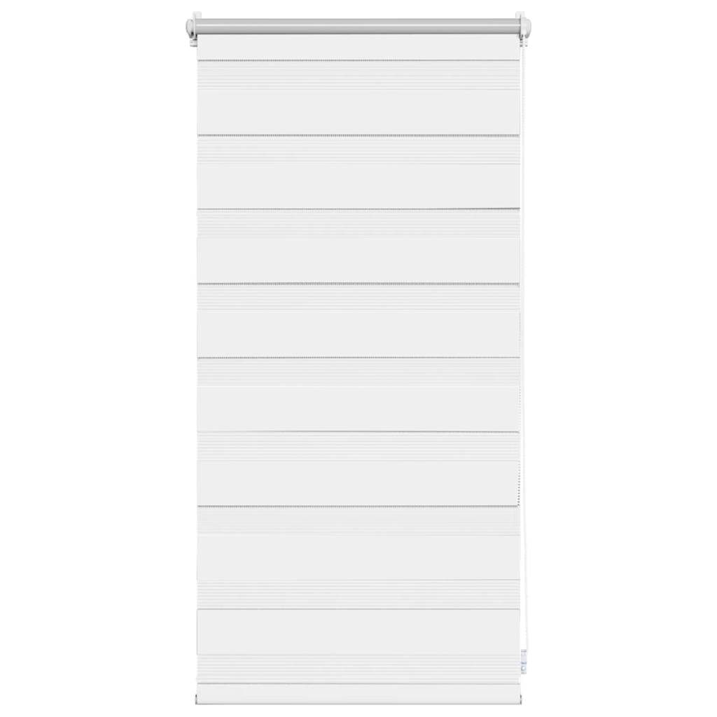 vidaXL Zebrová roleta 40,9x100 cm Šířka látky 36,7 cm bílá
