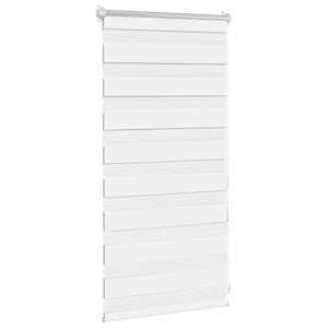 vidaXL Store v&eacute;nitien z&eacute;br&eacute; 40,9 x 100 cm, largeur du tissu 36,7 cm, blanc