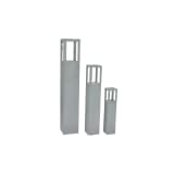 vidaXL Support de bougie Bois Gris