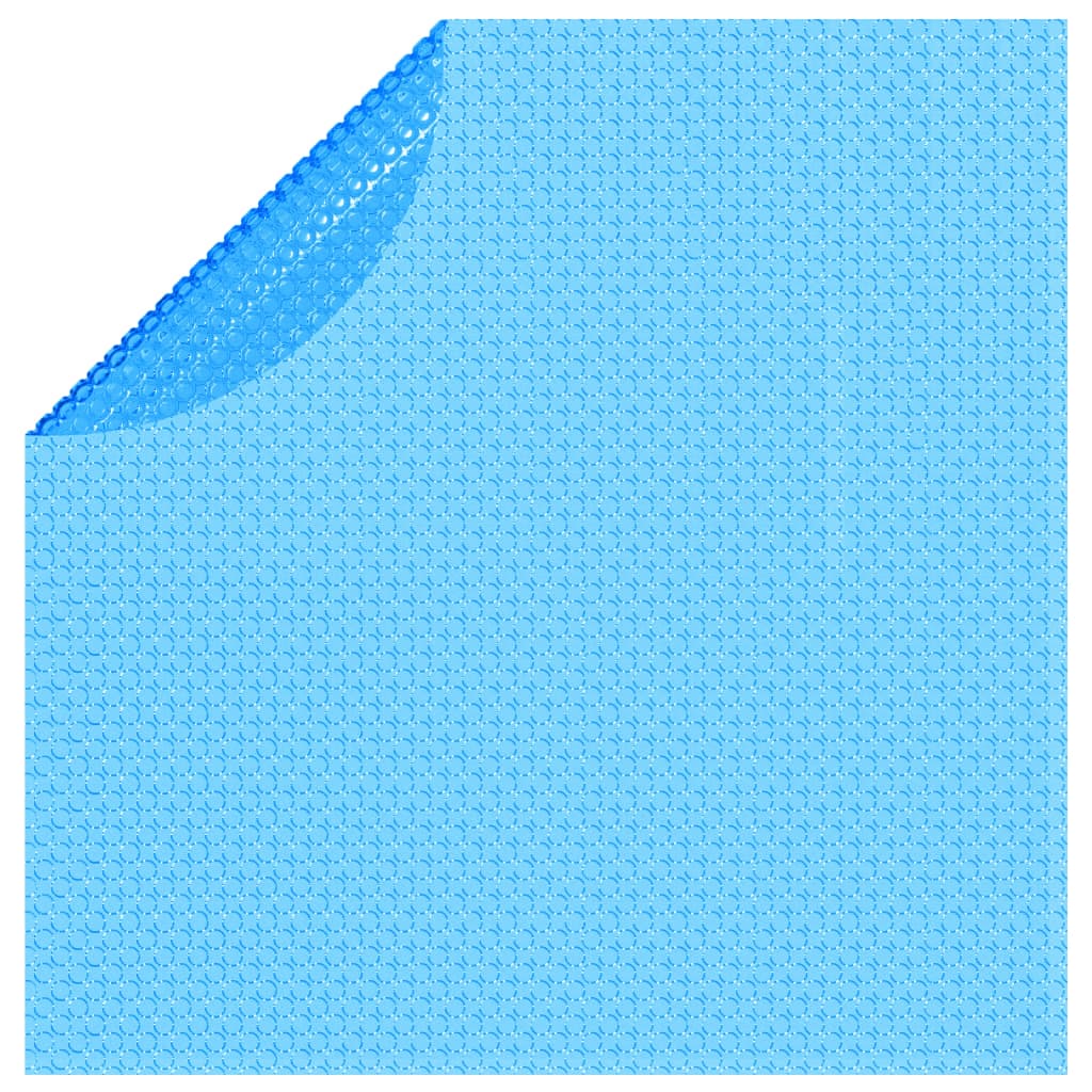 Folie solară plutitoare piscină, rotundă, PE, 381 cm, albastru