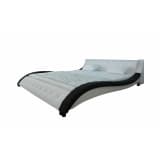 Bed Wave 180 cm Black White