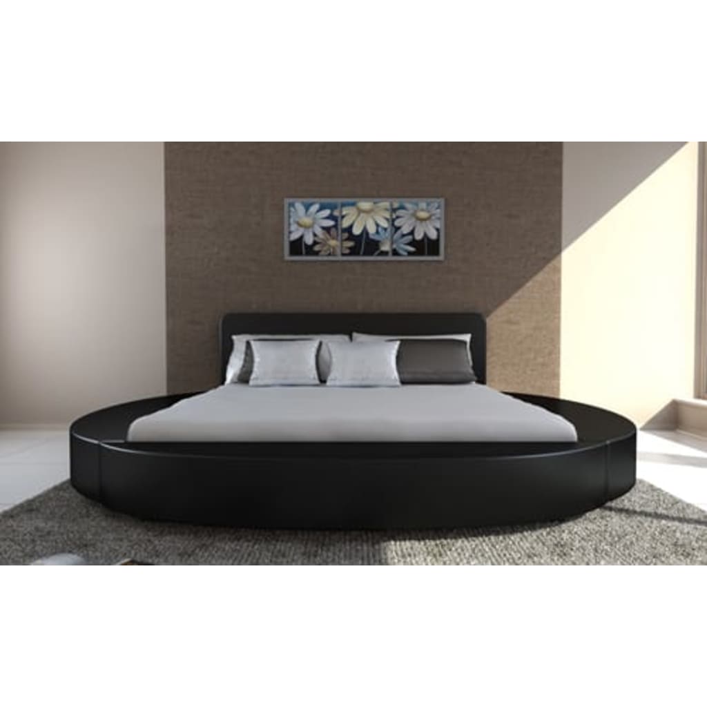 

vidaXL Bed met matras kunstleer zwart 180x200 cm