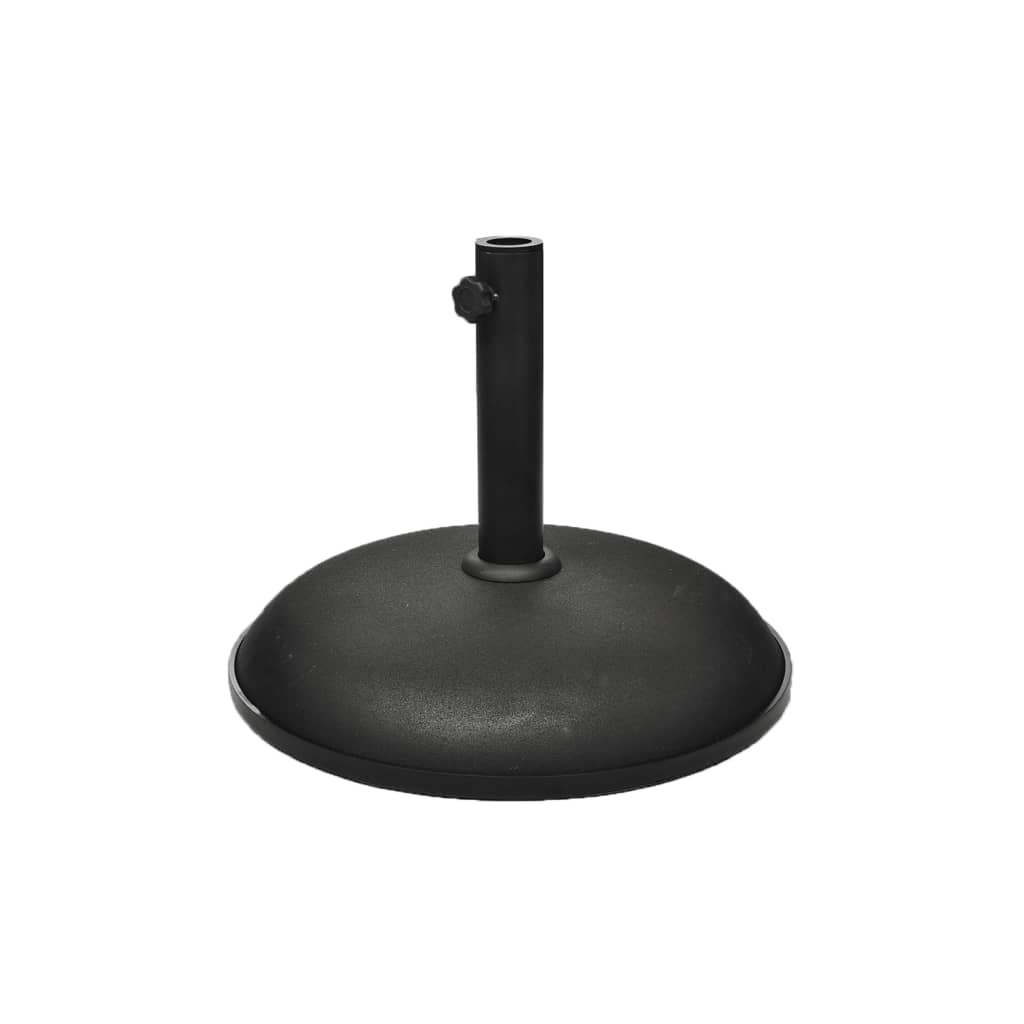 vidaXL Suport umbrelă, 30 kg, negru, oțel și ciment imagine vidaxl.ro