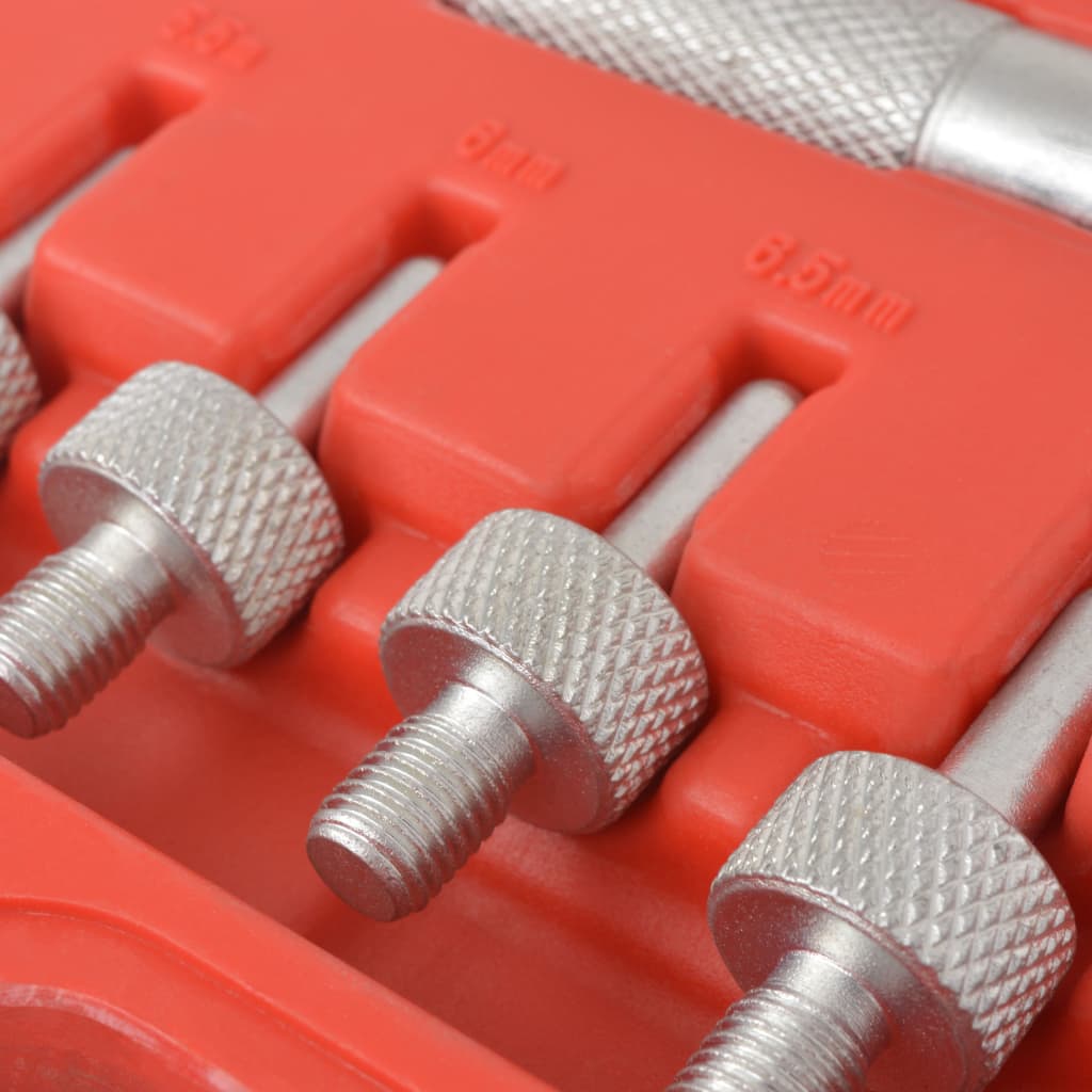 Set Di 10 Cacciaviti Per Valvole QPINGH: Strumento Per Rimuovere E Installare Il Nucleo Della Valvola Su Auto, Moto, Camion E Bici. Manico In Plastica, Lunghezza 112 Mm.