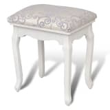 vidaXL Kaptafel krukje warm wit