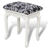 Tabouret Pouf pour coiffeuse en bois