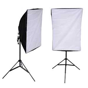 vidaXL Lampstatief 2 st met softbox