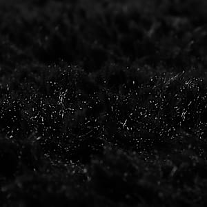 Black Shaggy Carpet 200 x 290 cm Heavy Weight 2600 g / m²