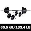 Kang + 2 hantlit ketastega 60,5 kg