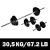 Kangi + 2 hantli komplekt 30,5 kg