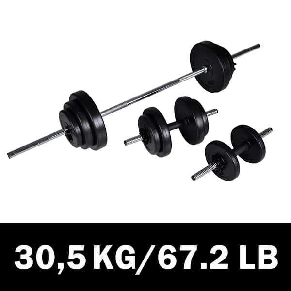 Kangi + 2 hantli komplekt 30,5 kg