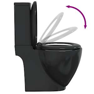 Keramické WC zadní odpad černé - obrázek 7