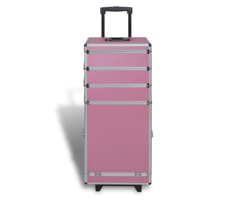 5 in 1 multifunctionele cosmetica trolley (roze)