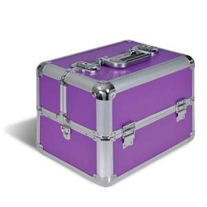 Aluminum Kosmetikkoffer Schmuckkoffer lila