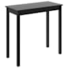 vidaXL baarilaud, MDF, must 115x55x107 cm
