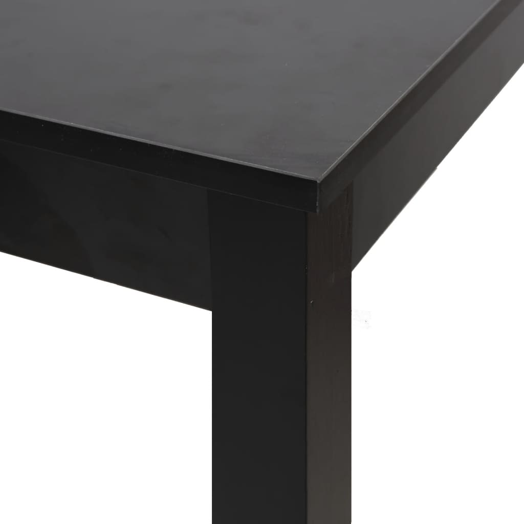  Barový stôl, MDF, čierny 115x55x107 cm