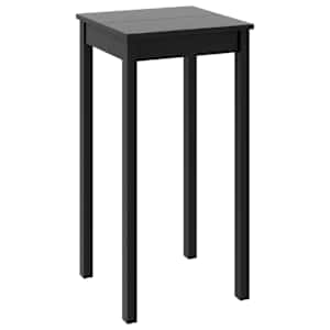 vidaXL baarilaud, MDF, must 55 x 55 x 107 cm