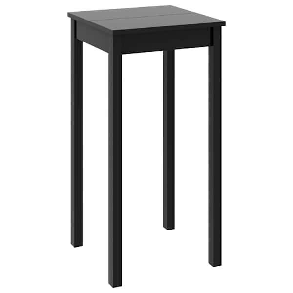 vidaXL baarilaud, MDF, must 55 x 55 x 107 cm
