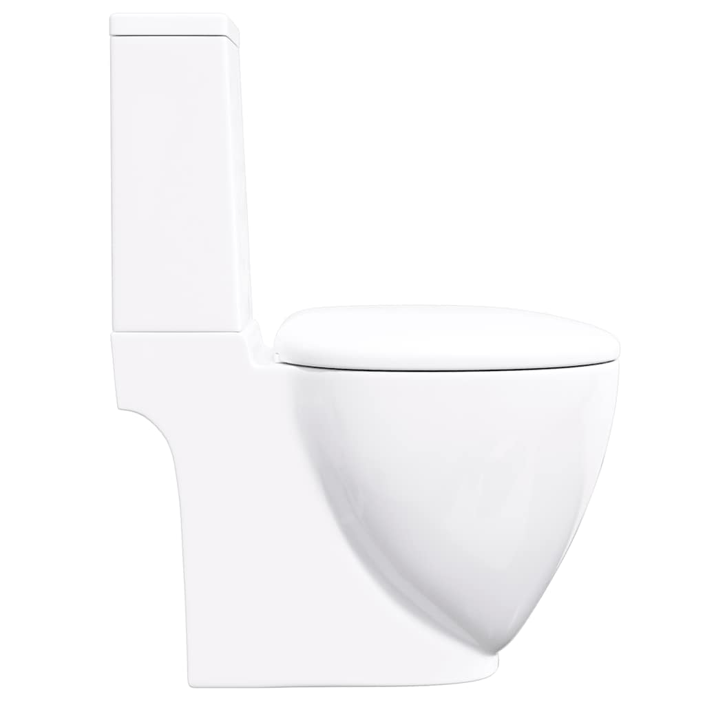 Ceramic Toilet Back Water Flow White VidaXL 15 width=274