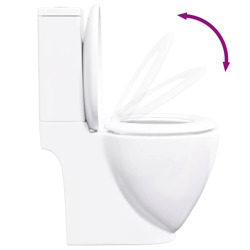 Ceramic Toilet Back Water Flow White VidaXL 17 width=274