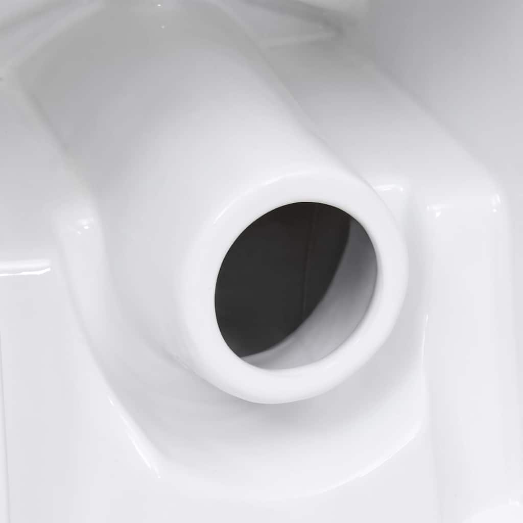 Ceramic Toilet Back Water Flow White VidaXL 19 width=274