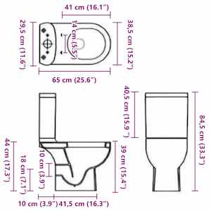 Keramické WC zadní odpad bílé - obrázek 10
