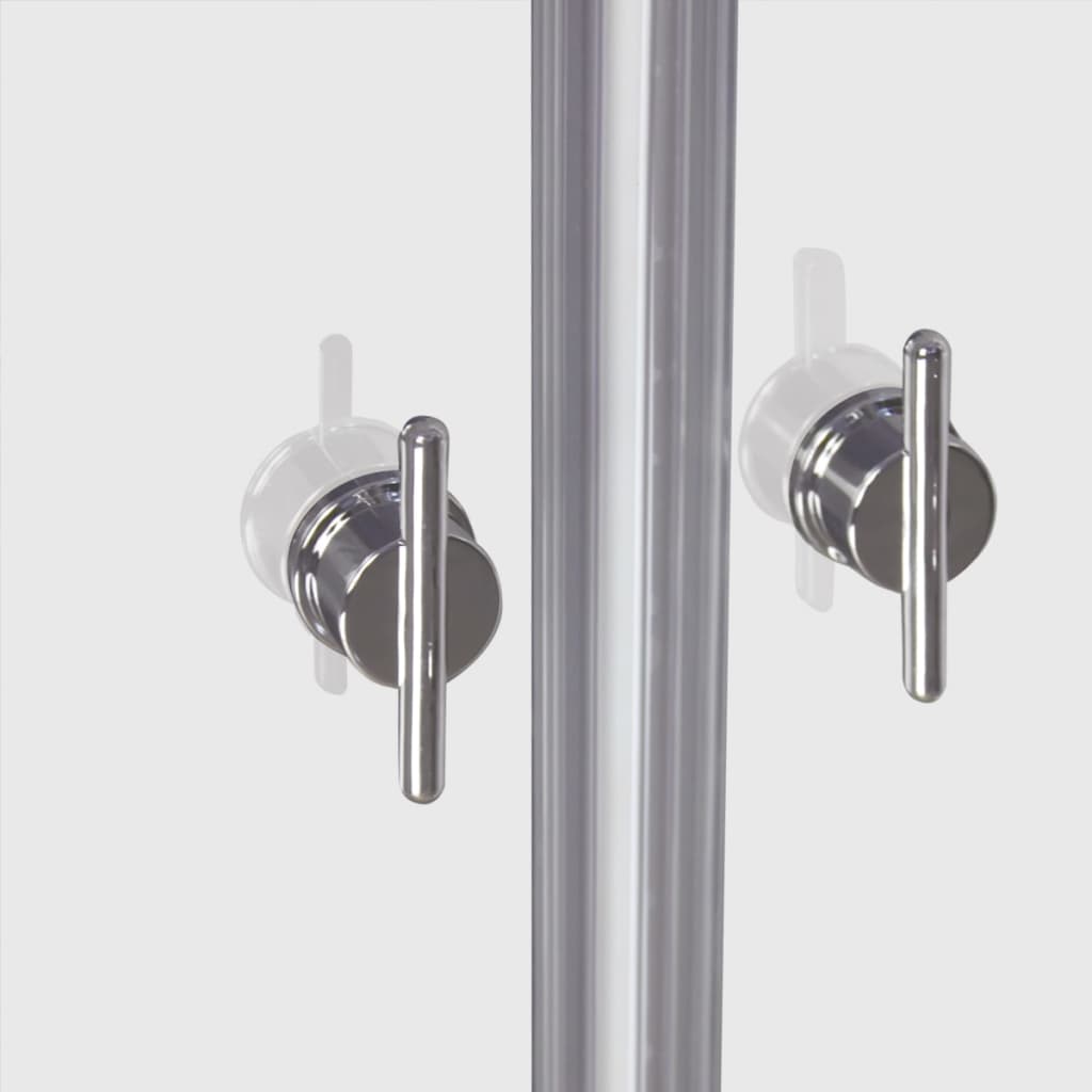 

vidaXL Douchedeur 80 cm glas