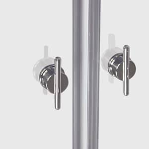 vidaXL Duschabtrennung Duscht&uuml;r Glas 80cm