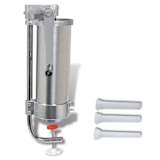 Manual Rellenador/Salchicha Vertical De Acero Inoxidable 3,5L