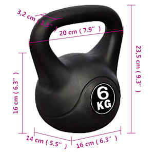 Činka kettlebell 6 kg - obrázek 4