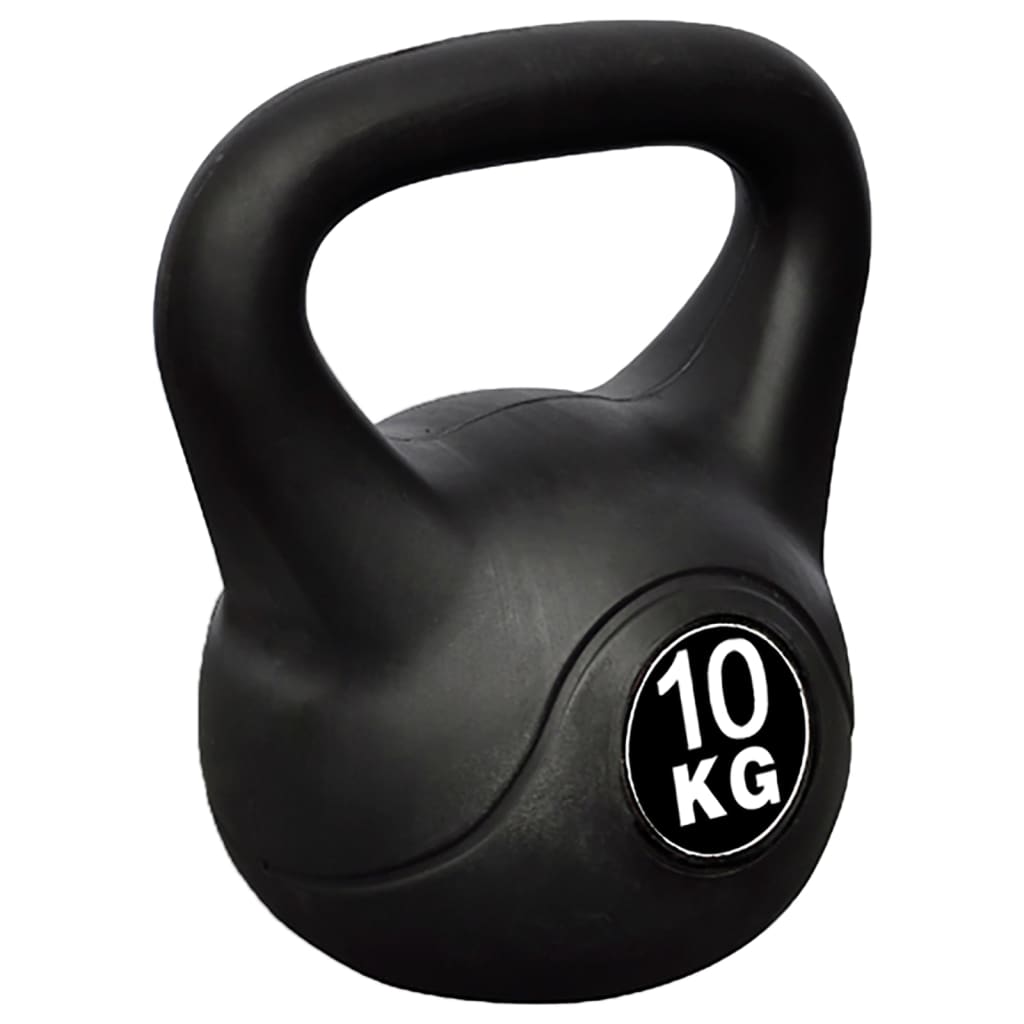 vidaXL Greutate tip bilă cu mâner Kettlebell, 10 kg