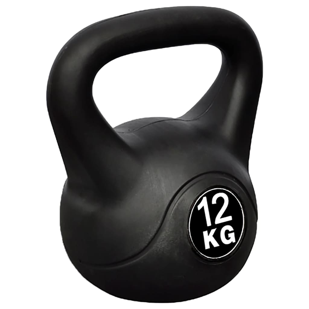 vidaXL Greutate tip bilă cu mâner Kettlebell, 12 kg