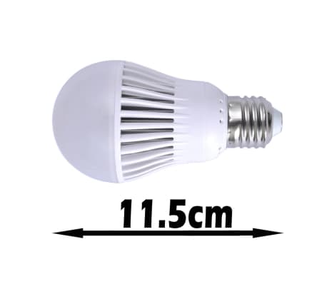 vidaXL Ampoule LED 3 pcs 7W E27 Blanc chaud