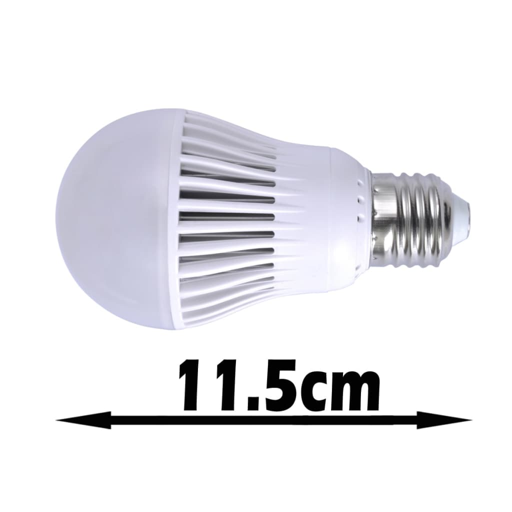 12 komada LED žarulja 7W E27 toplo bijela