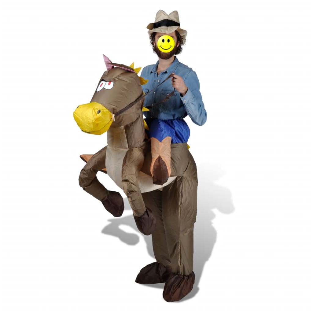 Costum gonflabil cowboy și cal poza 2021 vidaXL