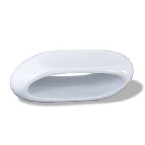 vidaXL Kavos stal., stiklo pluo&scaron;tas, labai blizgus, baltas