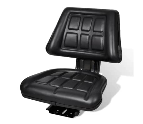 Vidaxl Tractor Seat With Backrest Black Vidaxl Com