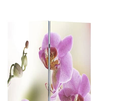 vidaXL istabas aizslietnis, 160x170 cm, saliekams, ziedu apdruka