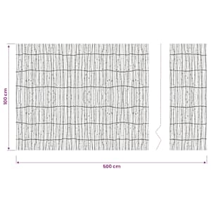 Vrbový plot 500 x 100 cm - obrázek 6