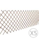 vidaXL Wilgen hekwerk 90 x 180 cm 5 stuks