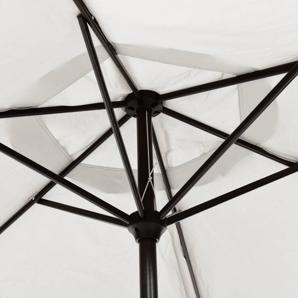 3 m átmérőjű napernyő acél tartórúddal Homok fehér